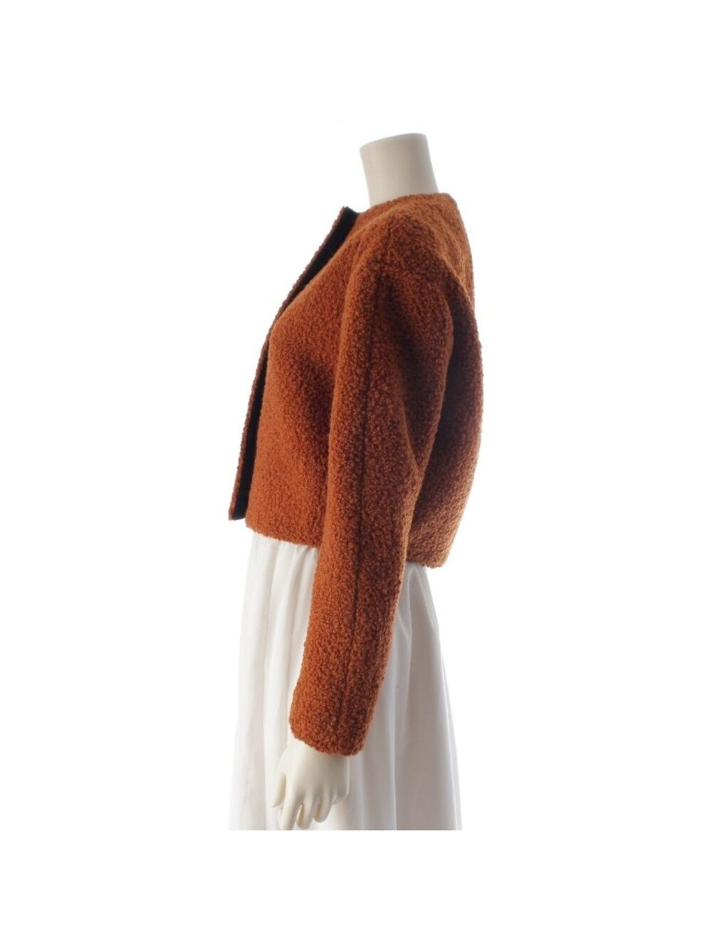 Gucci Wool Mohair Alpaca Tweed Color Jacket Brown 36 - Picture 3 of 10